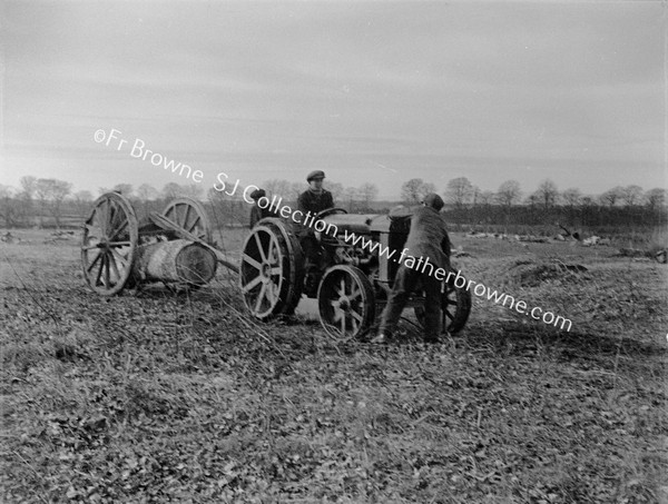 WATERING FIELDS WITH TRACTOR